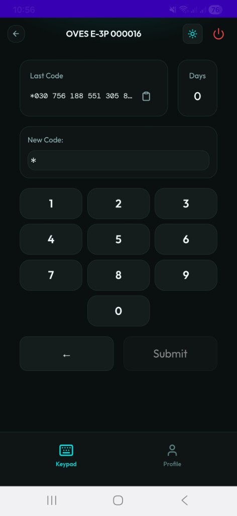Keypad screen